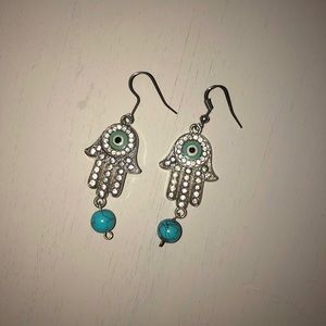 Cute hamsa earrings